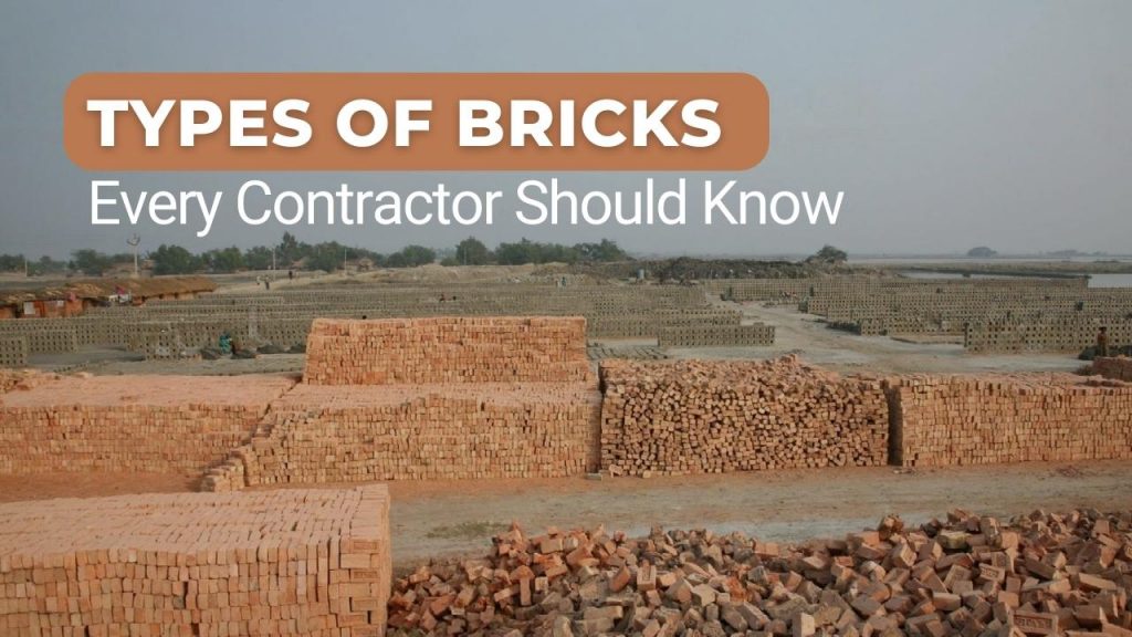 Picture of a brick factory with the heading - Types of bricks every contractor should know