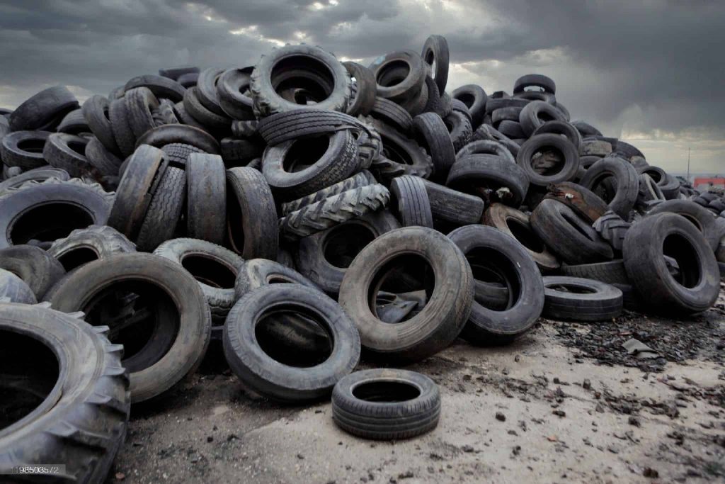 Picture of scrap tires