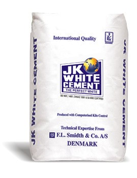 Picture of a sack of JK wite cement