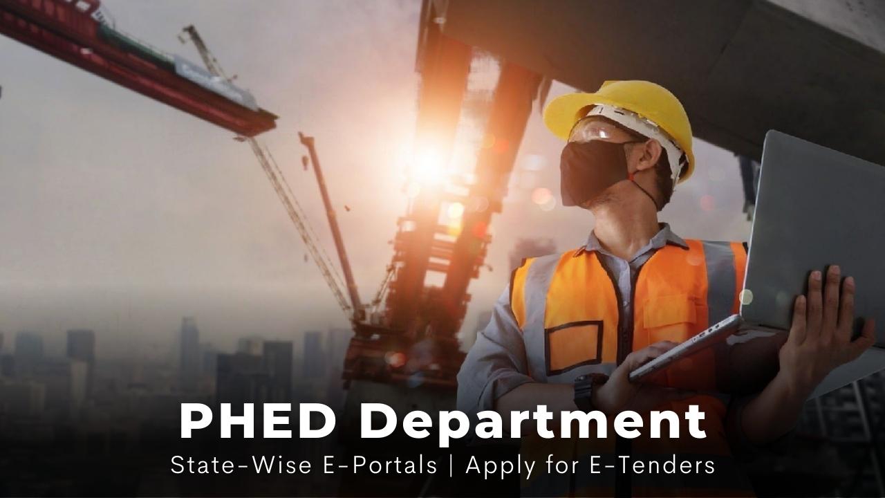 Picture of a construction worker. Picture has the following text- PHED Department