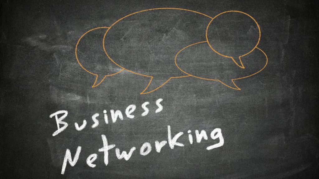 Picture showing business networking graphic