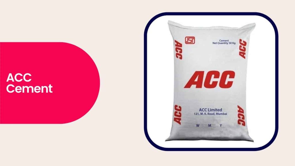 Image showing a sack of ACC cement