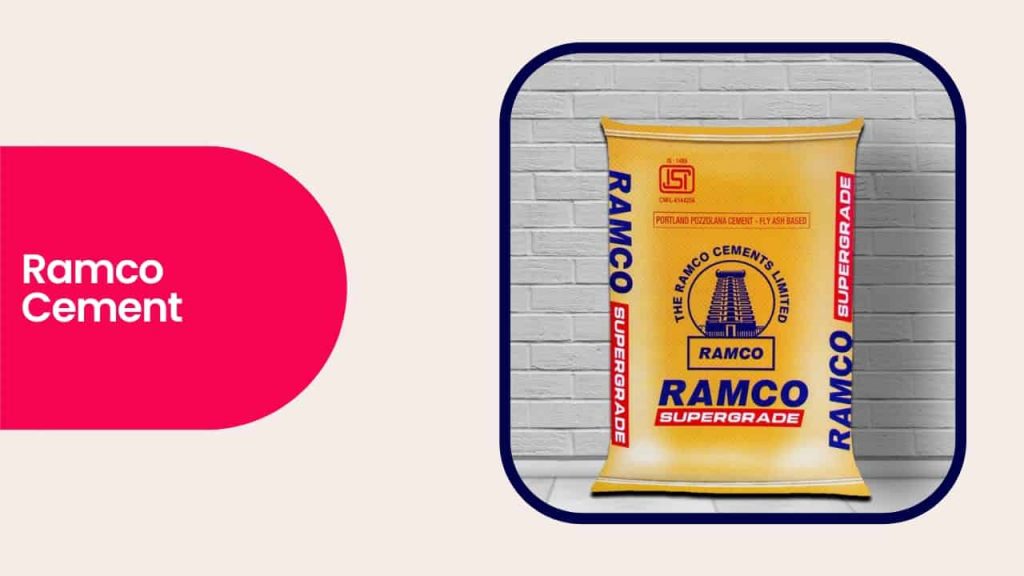 Image showing a sack of Ramco cement