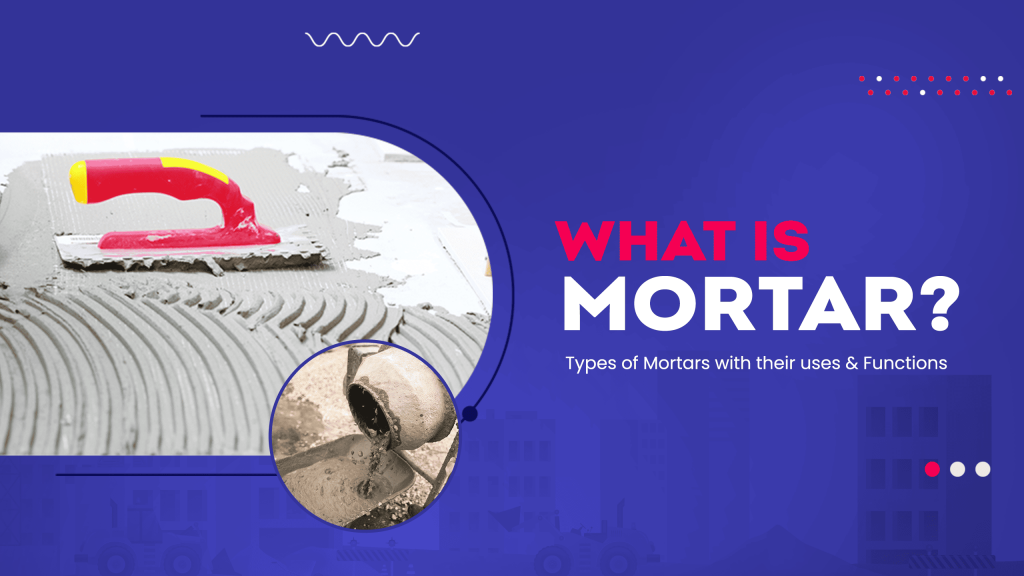 Image showing pictures of mortar. Image has the following heading text - What is Mortar