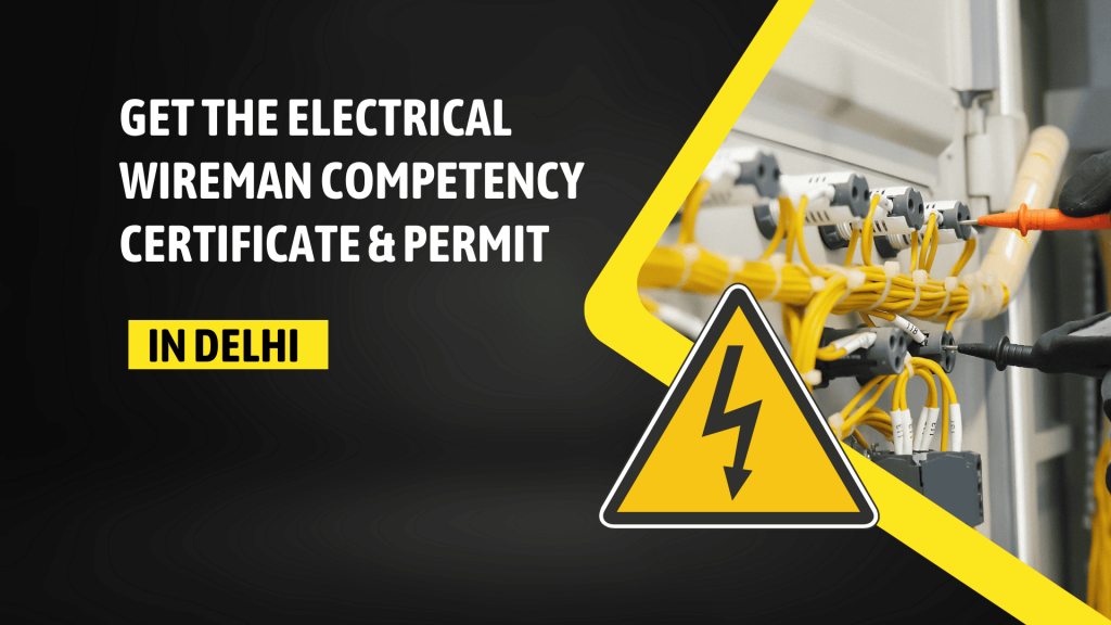 This image contains wiring and screws. This image contains the following meta text: get the electrical wireman competency certificate & permit in Delhi.
