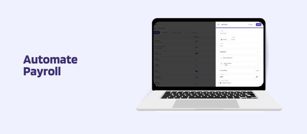 This image has a screen of Onsite construction management software. This image has the following meta text: Automate Payroll