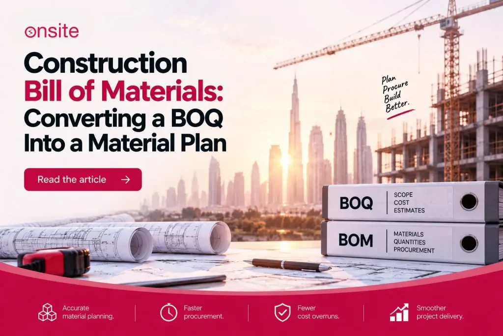 Construction Bill of Materials: Converting a BOQ Into a Material Plan