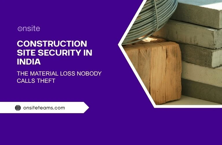 This image has construction material. This image has the following meta text: Construction Site Security in India: The Material Loss Nobody Calls Theft