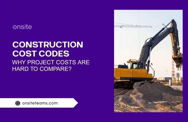 This image has a construction site. This image has the following meta text: Construction Cost Codes: Why Project Costs Are Hard to Compare