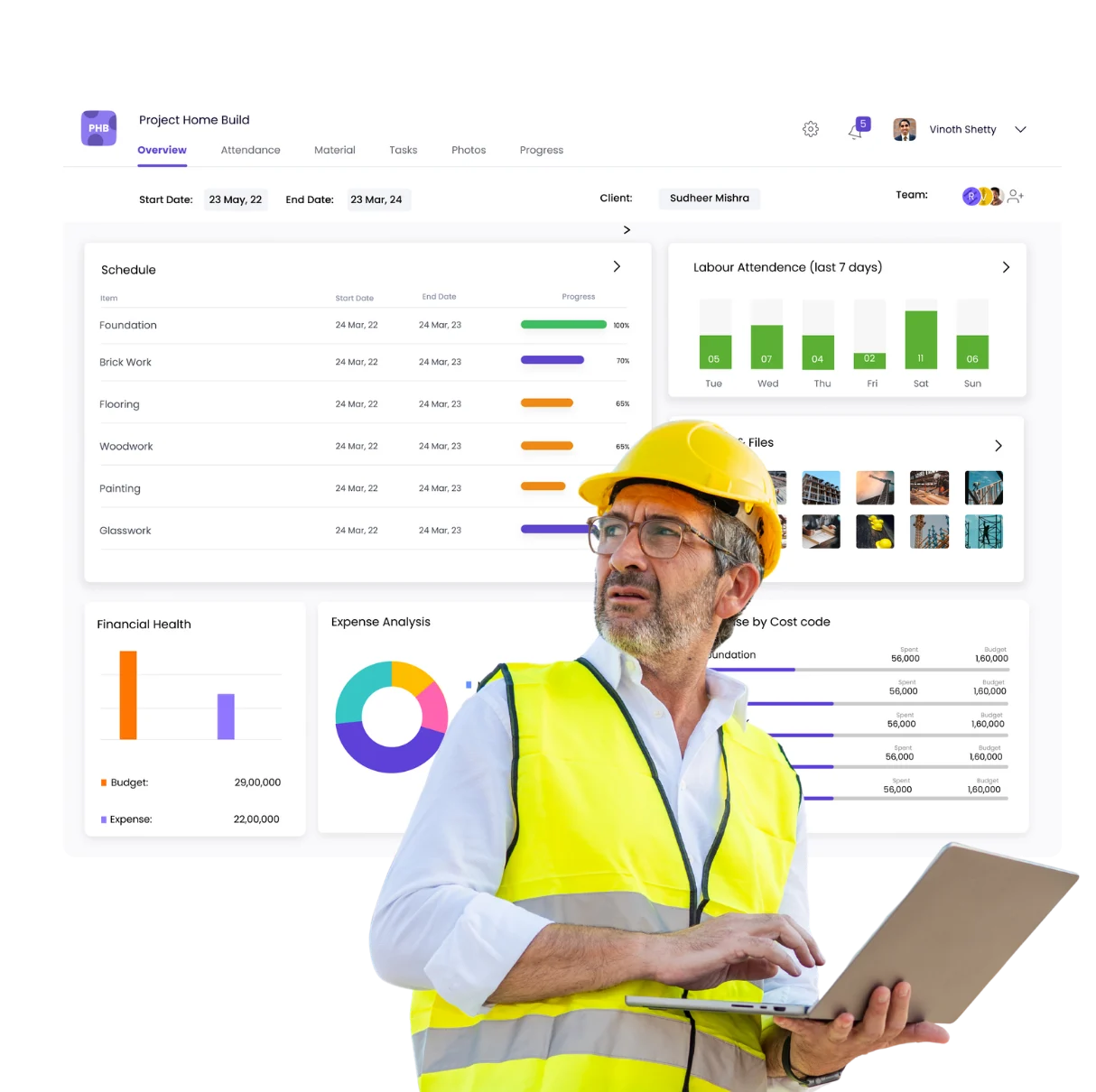 Onsite BOQ software for construction — BOQ linked to progress, budget, and billing in one system