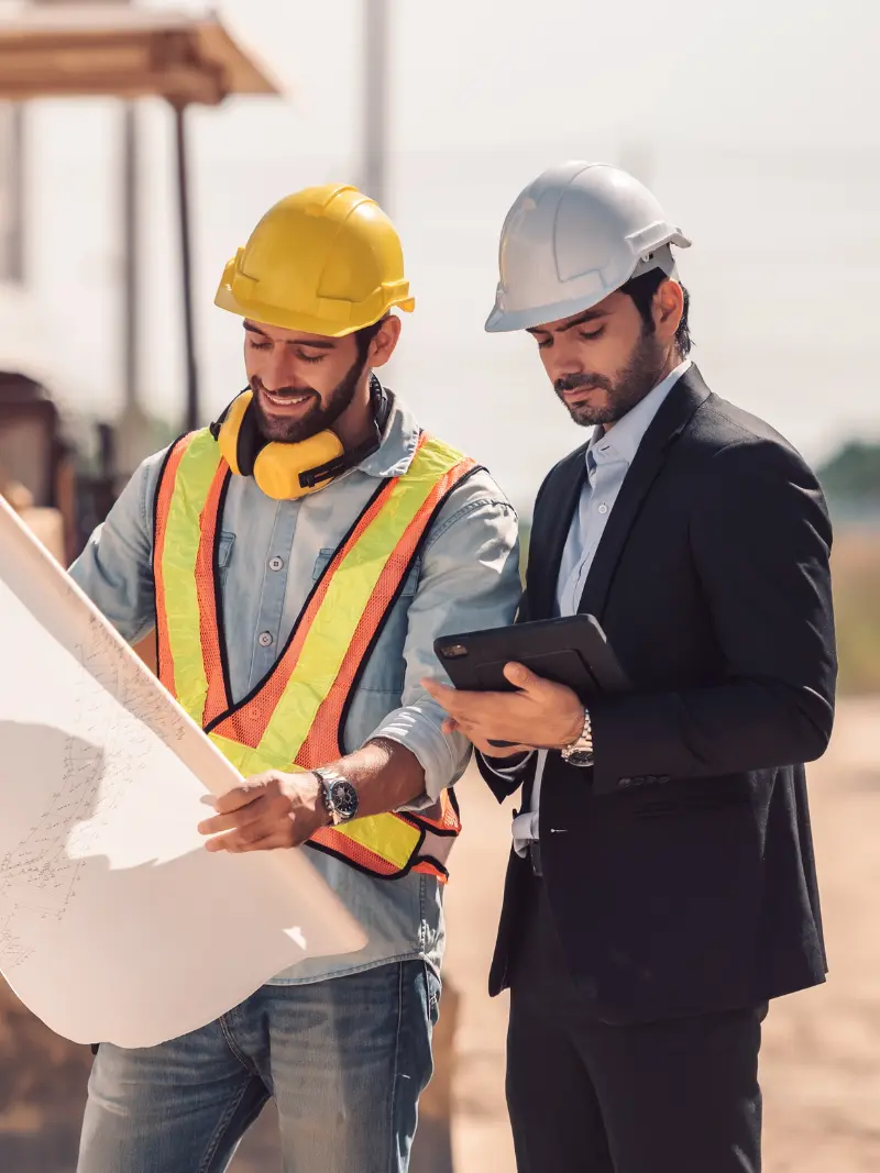 Residential builder managing house projects