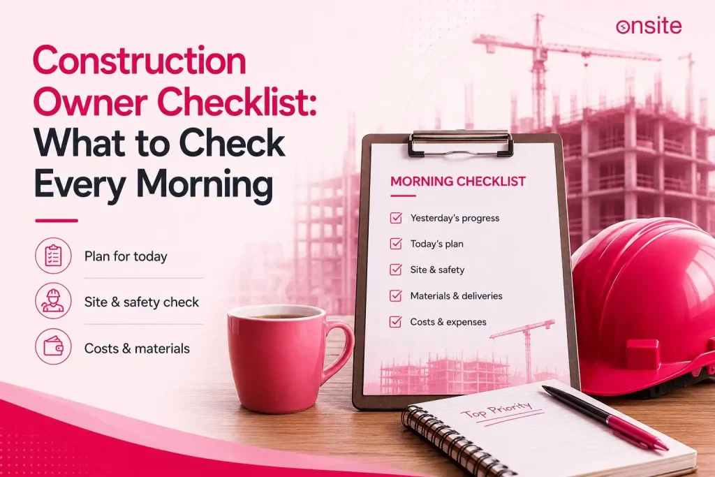 Construction Owner Checklist: What to Check Every Morning