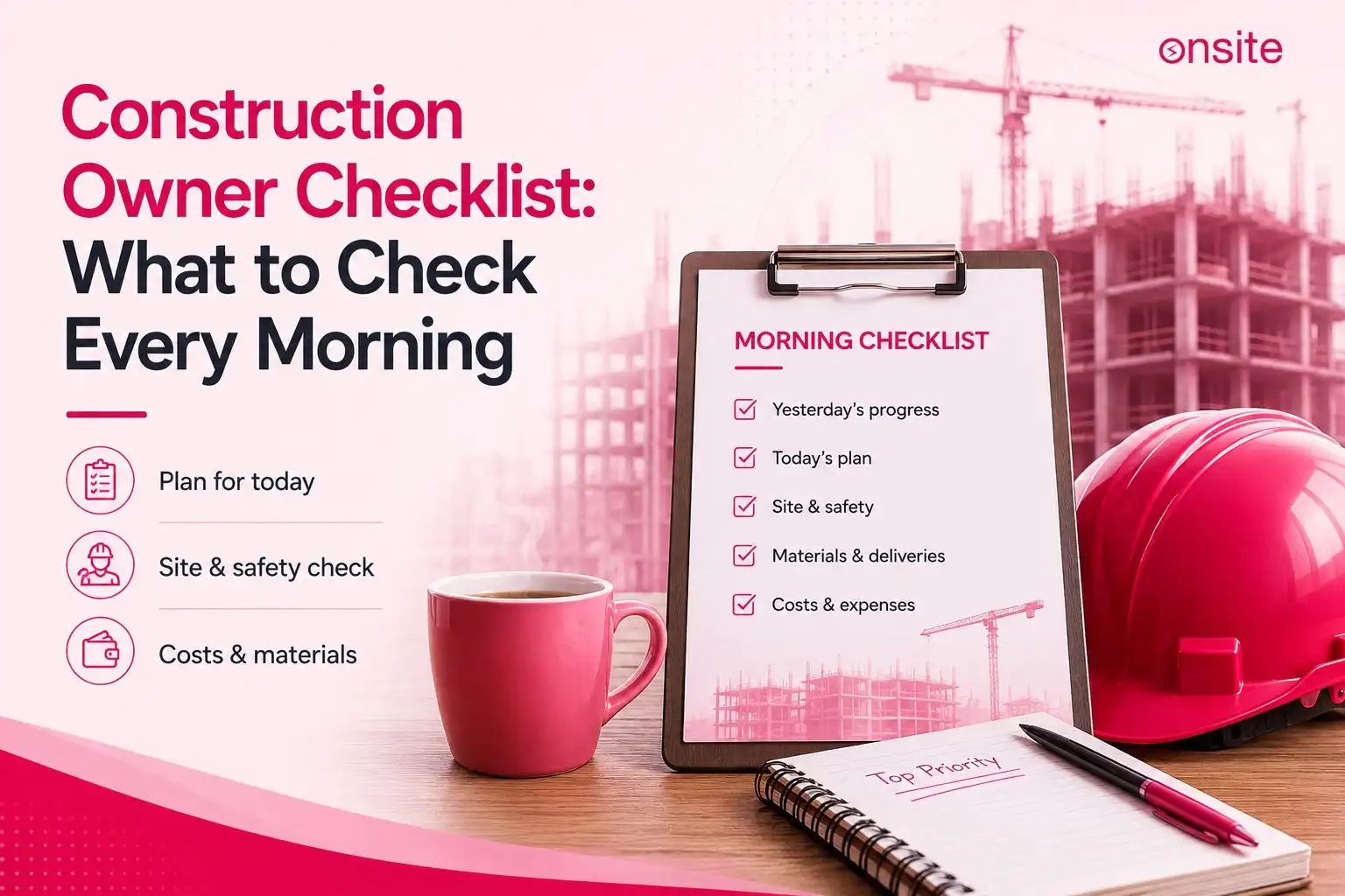 Construction Owner Checklist: What to Check Every Morning