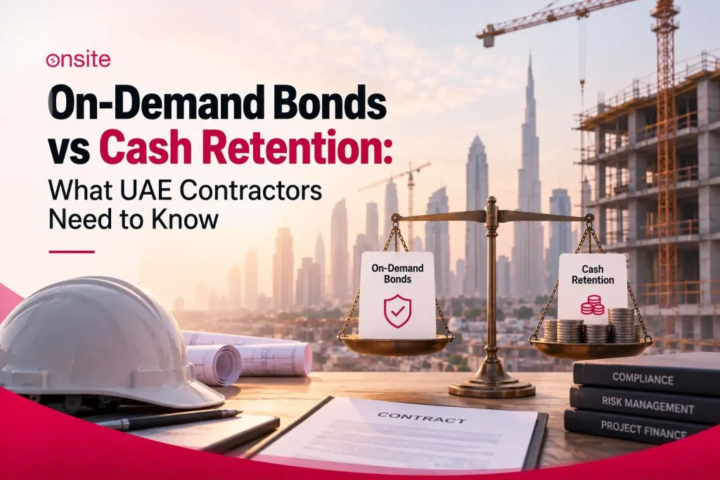 On-Demand Bonds vs Cash Retention: What UAE Contractors Need to Know